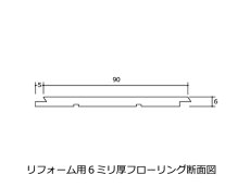 画像6: オーク無垢フローリング・リフォーム用OPC・無塗装　910×90×6 (6)