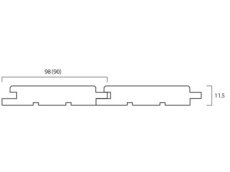 画像2: 杉（飫肥杉）無垢パネリング　無塗装　節有　1970×90×11.5　（1.6m2） (2)