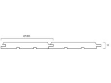 画像2: 桧無垢パネリング　無塗装　無地・上小　2000×80×10　（3.36m2） (2)