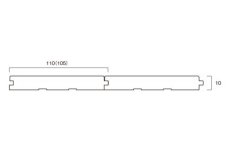 画像4: モンキーポッド無垢パネリングSグレード　無塗装　1950×105×8（1.638m2） (4)